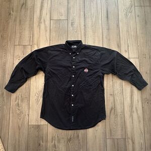 Crable Sportswear Ohio State Buckeyes Shirt Mens Large Black Button Down College